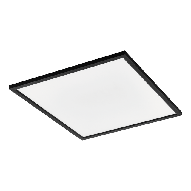 Eglo LED-Deckenleuchte Salobrena-Z CCT 59,5 cm x 59,5 cm Schwarz - Weiß