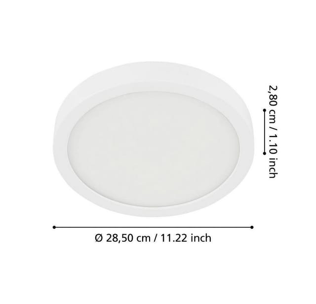 Eglo LED-Deckenleuchte Fueva 5 Ø 28,5 cm 4.000K Weiß