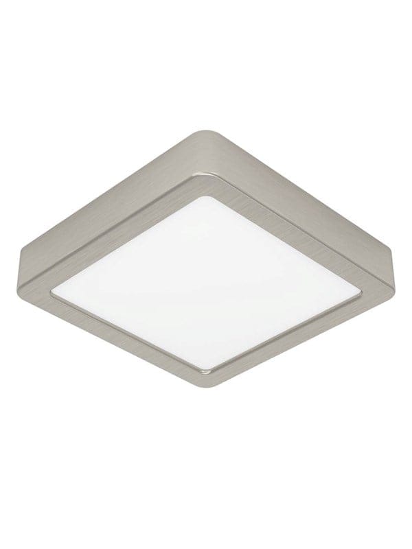 Eglo LED-Deckenleuchte Fueva 5 Nickelfarben Matt 16 cm x 16 cm