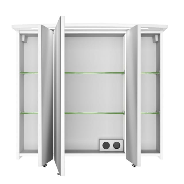Pelipal Spiegelschrank Serie 4010 Weiß Glänzend 82 cm