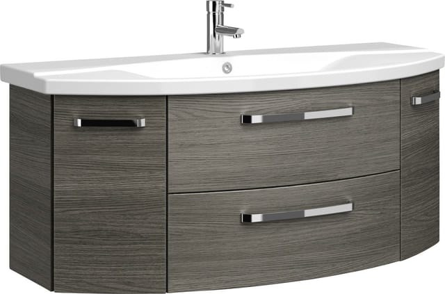 Pelipal Waschtisch Serie 4010 120,5 cm Graphit Struktur quer