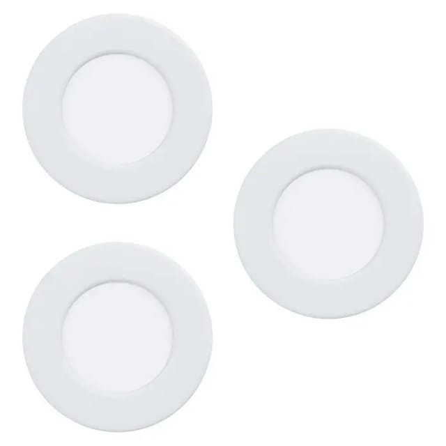 Eglo LED Einbauspot Fueva 5 Ø 8,5 cm 3.000K Weiß 3 Stück