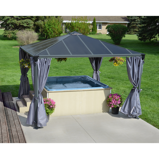 Palram - Canopia Vorhangset für Milano 3.1 x 4.3/ Martinque 3.6 x 4.9 Pavillon