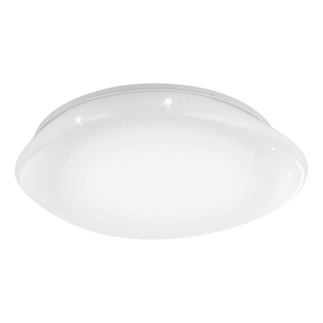 Eglo LED-Deckenleuchte mit Kristalleffekt Sileras-Z RGB/CCT Ø 60 cm Weiß