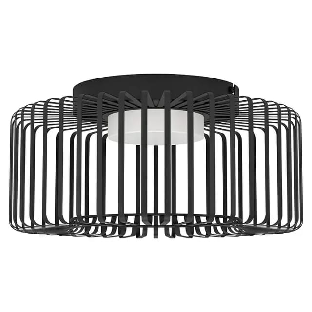 Eglo LED-Deckenleuchte Ginestrone-Z RGB/CCT Ø 46 cm Schwarz - Weiß
