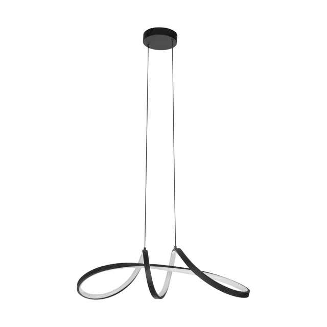 Eglo LED-Pendelleuchte Calarossa-Z RGB/CCT Ø 21 cm Schwarz - Weiß