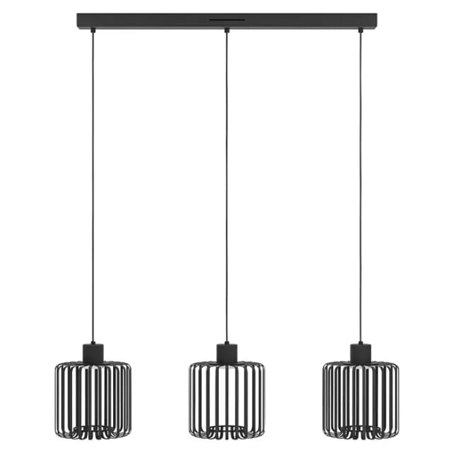 Eglo LED-Pendelleuchte Ginestrone-Z RGB/CCT 79,3 cm x 25,3 cm Schwarz - Weiß
