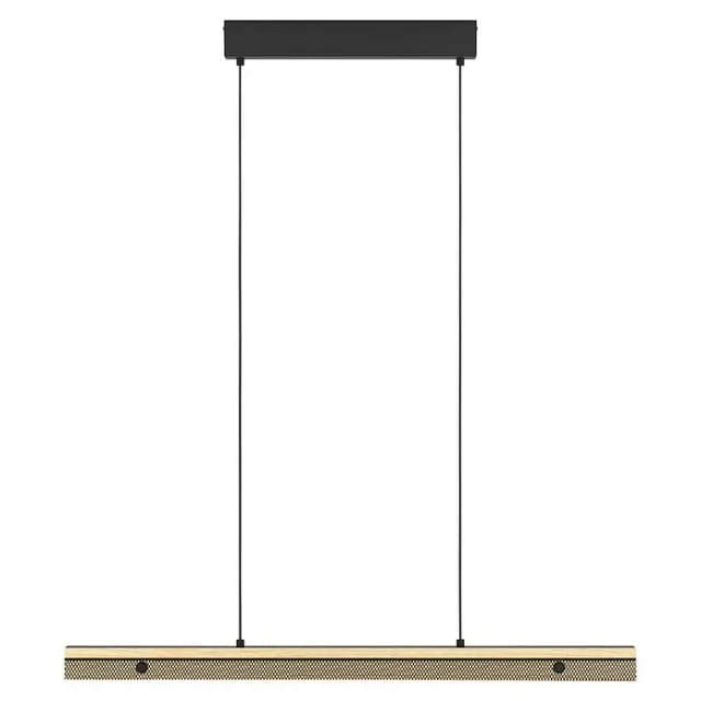 Eglo LED-Pendelleuchte Kokomo-Z RGB/CCT 99,7 cm x 10,5 cm Schwarz-Braun