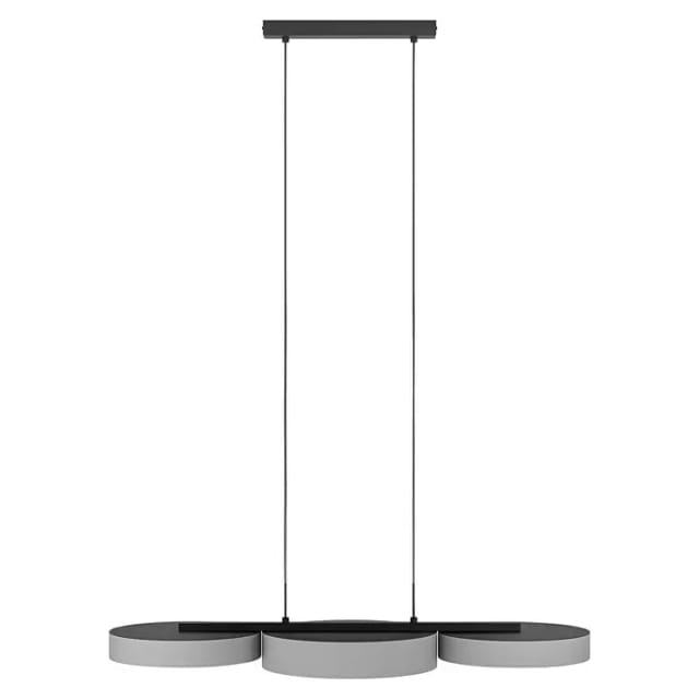 Eglo LED-Pendelleuchte Barbano-Z RGB/CCT 83,8 cm x 31 cm Grau-Weiß