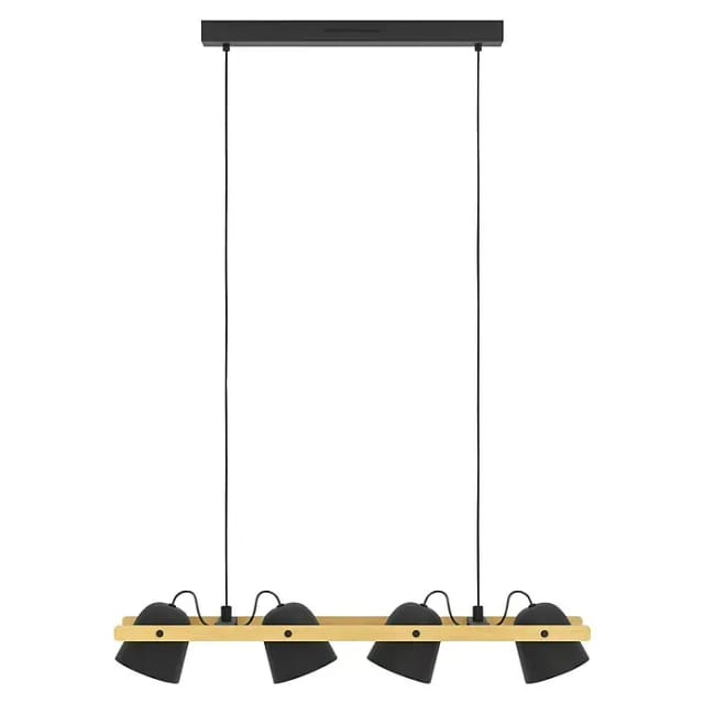 Eglo LED-Pendelleuchte Hornwood-Z RGB/CCT 79,3 cm x 20,9 cm Schwarz-Braun