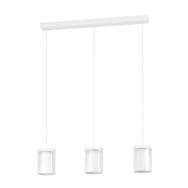Eglo LED-Pendelleuchte Chiusello-Z 3-flammig RGB/CCT 81 cm x 24,5 cm Weiß