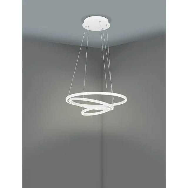 Eglo LED-Pendelleuchte Lobinero-Z CCT Ø 61 cm Weiß