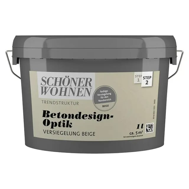 Schöner Wohnen Betondesign-Optik Versiegelung Beige