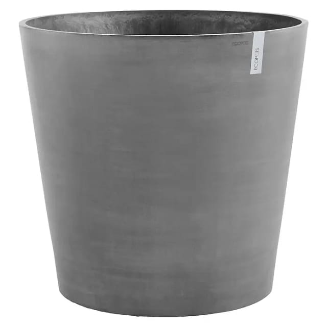 Ecopots Pflanztopf Amsterdam mit Rollen Ø 60 cm Grau