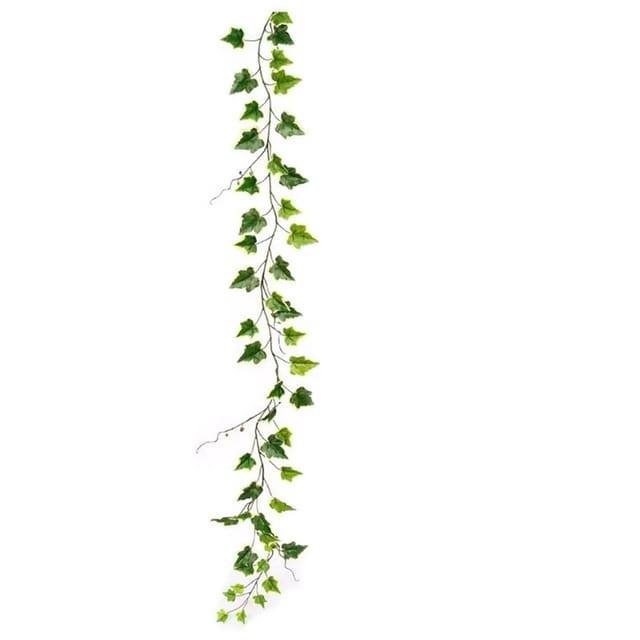 Flower Power Kunstblume Efeu Girlande 170 cm Weiß