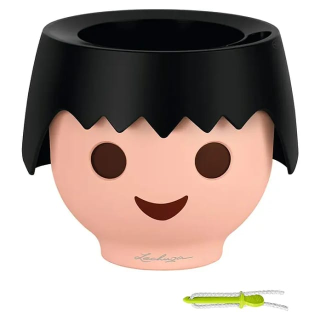 Lechuza® Pflanzgefäß Ojo 21 cm x 21 cm x 16 cm Raven Black