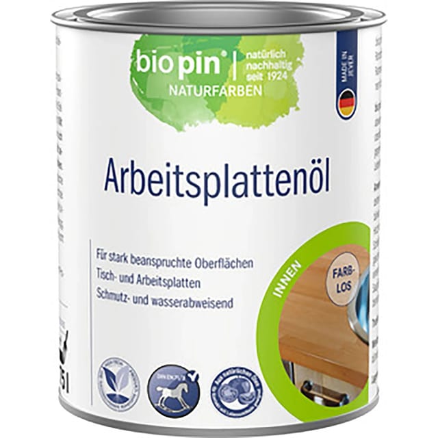 Biopin Arbeitsplatten-Hartöl Transparent 750 ml