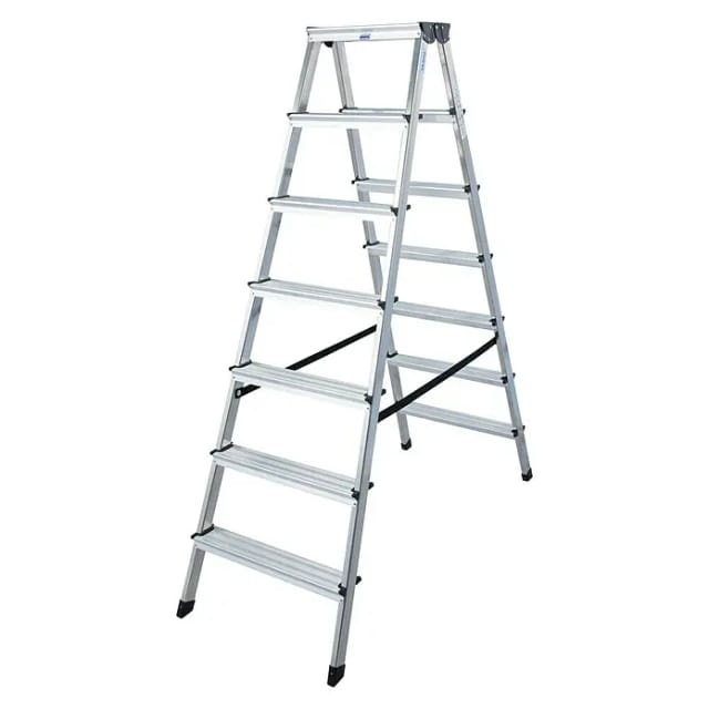 Krause Dopplo Stufen-Doppel-Leiter 2 x 7 Stufen
