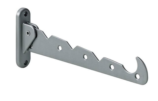 Hettich Kleiderlüfter Aluminium-Kunststoff Silber Länge 290 mm 1 Stück