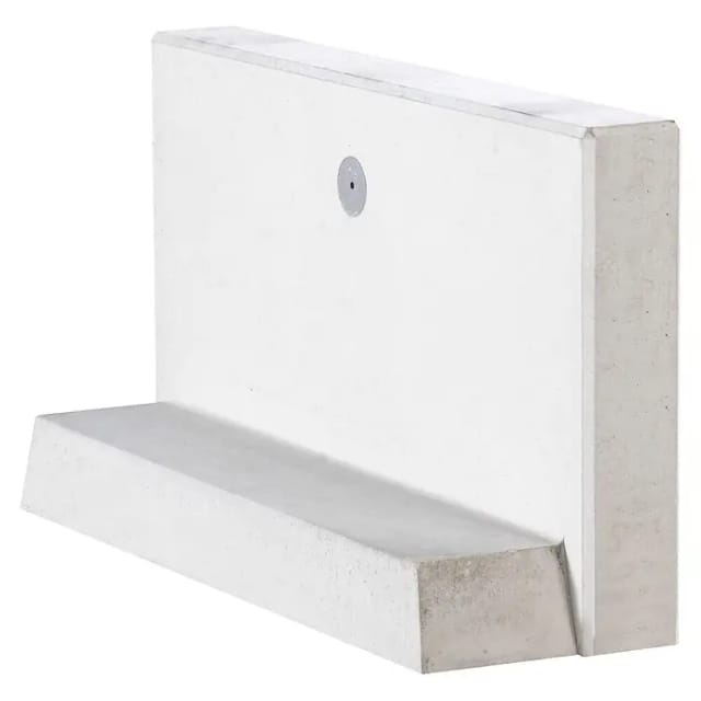 Diephaus L-Stein bewehrt Grau 55 x 100 x 30 x 12 cm