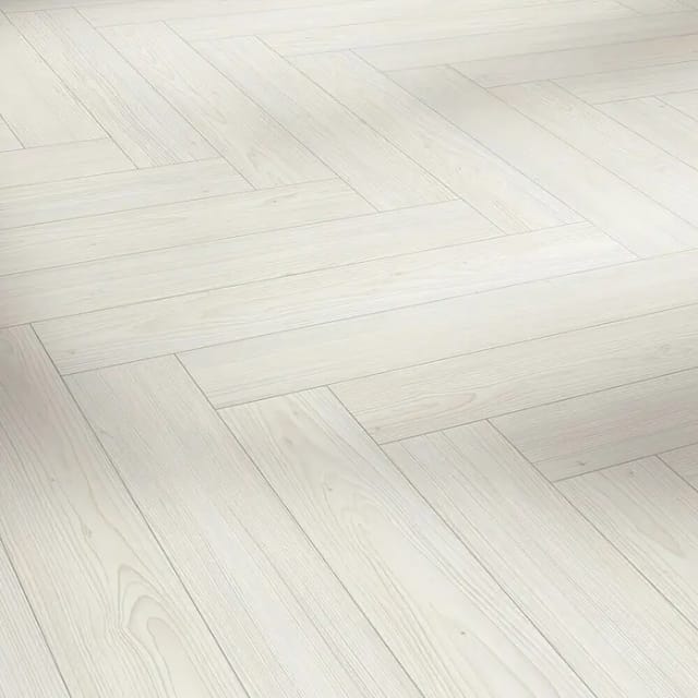 Parador Vinylboden Modular One Fischgrät Lärche Apollo Weiß Naturstruktur
