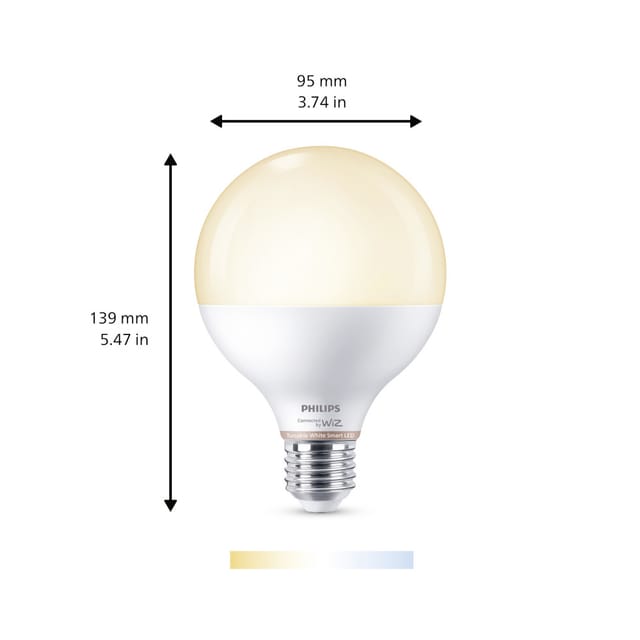 Philips WIZ Leuchtmittel E27 Globeform 1055,m 11 W