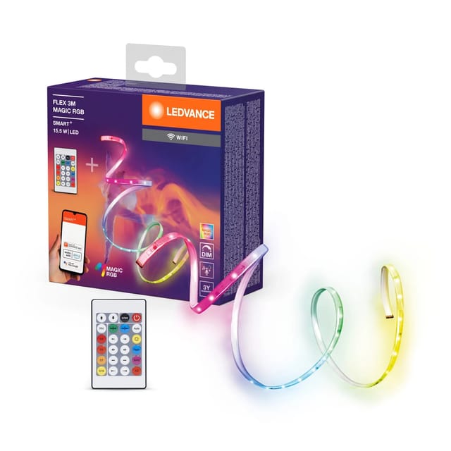 Ledvance LED-Streifen Smart WiFi Flex mit Fernbedienung 15,5 W Magic RGB 300 cm