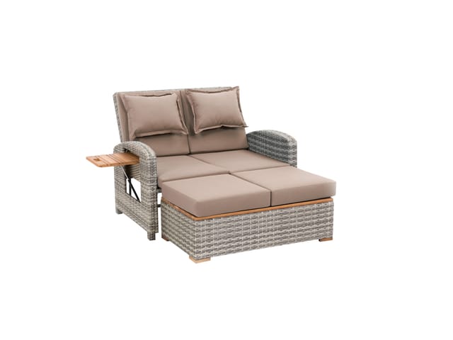 Greemotion Gartensofa Bahia Style 2-tlg.Taupe FSC®