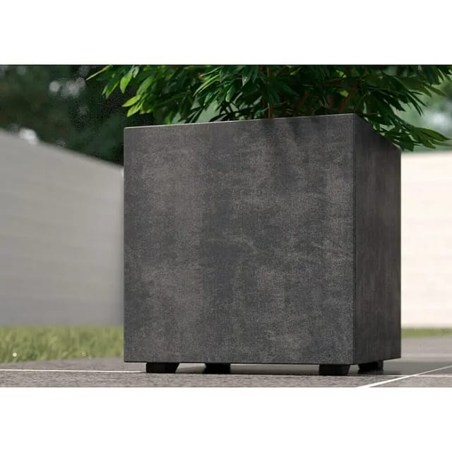 Deroma Pflanzkübel Cubo Millennium 25 cm x 25 cm x 25 cm Anthrazit