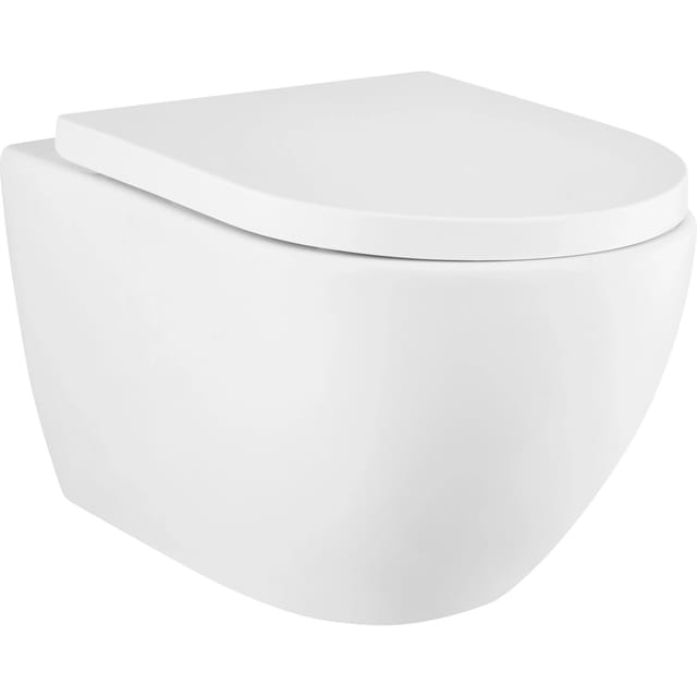 baliv Wand WC-Set Newcastle Tiefspüler weiß spülrandlos TurboFlush