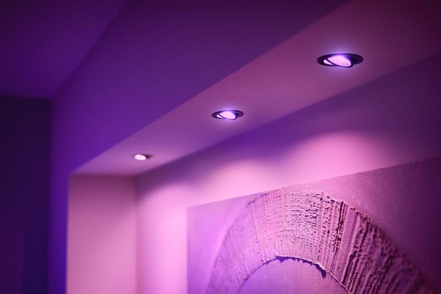 Philips Hue LED-Einbauspot Centura 3er Pack White&Color Ambiance Schwarz Ø 9 cm