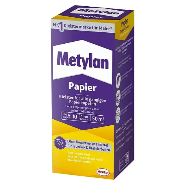 Metylan Tapetenkleister Papier 125 g Paket Transparent