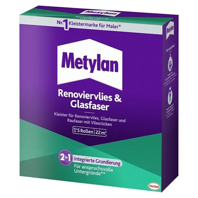 Metylan Tapetenkleister Renoviervlies & Glasfaser 500 g Transparent
