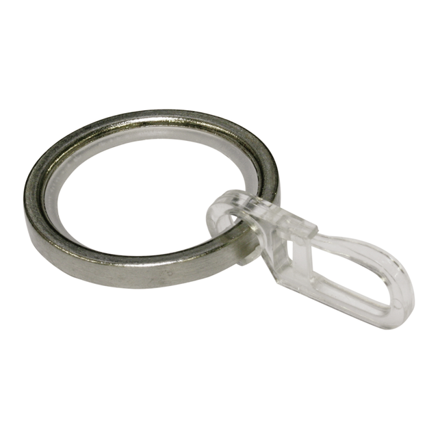 Gardinia Gardinenringe Chicago für Ø 20 mm Edelstahl 10-er Pack