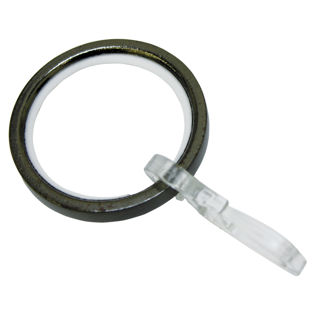 Gardinia Gardinenringe Chicago für Ø 20 mm Titan 10-er Pack