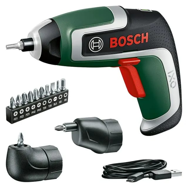 Bosch Akkuschrauber IXO 7 Set inkl. Akku, Ladekabel, Box & Aufsätze
