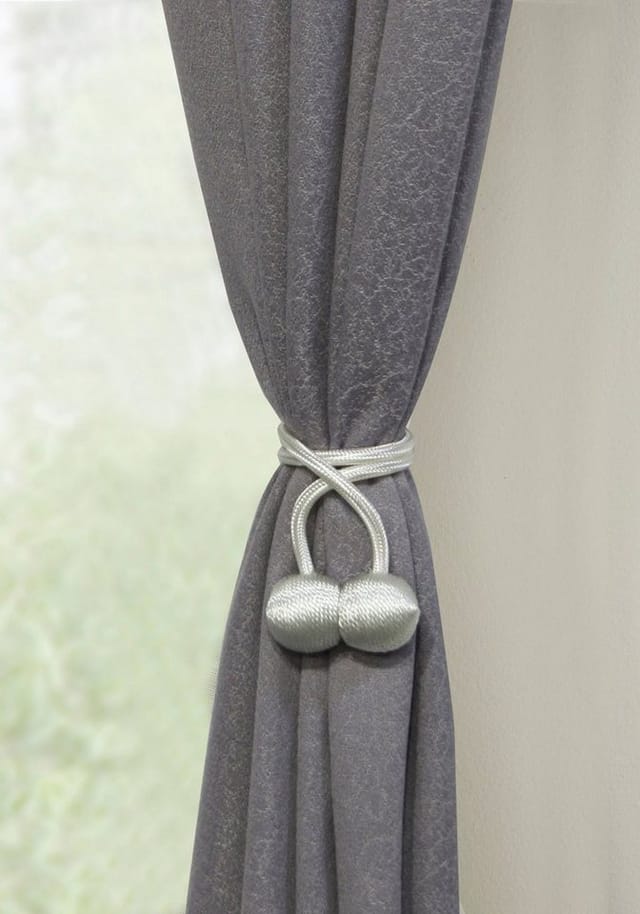 Gardinia Raffhalter Flex-S mit Magnet Weiß 2 Stück