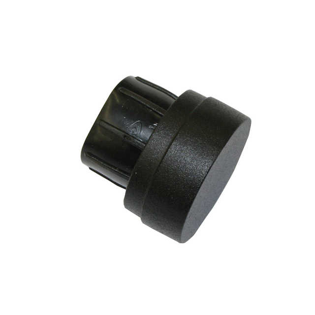 Gardinia Endkappe Industrial Home Ø 25 mm Schwarz 2 Stück
