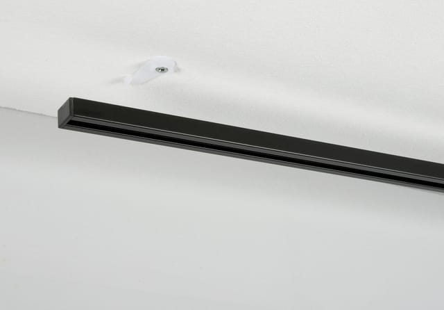 Gardinia Vorhangschienen-Set Lucy 1-läufig Schwarz-Matt 230 cm