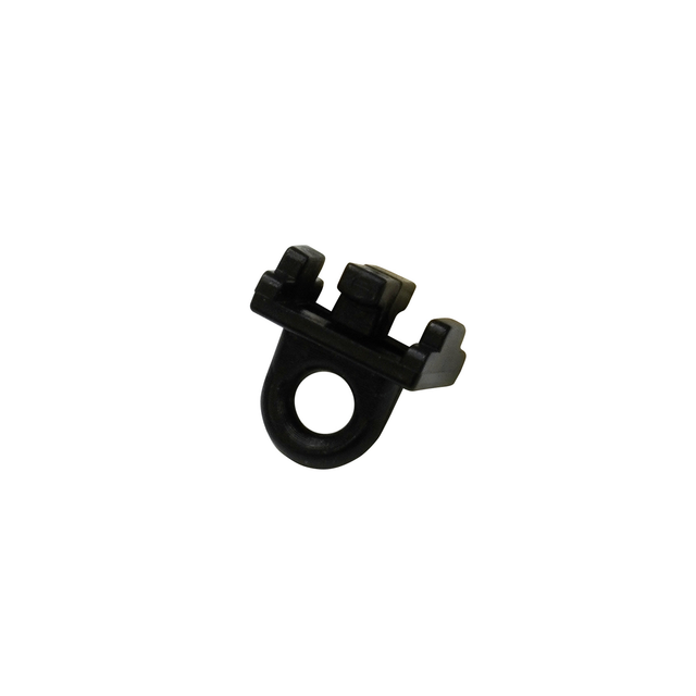 Gardinia Feststeller für Alu-Vorhangschiene Schwarz 6-er Pack