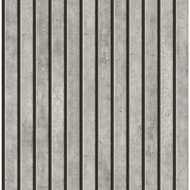 Easy Decor Vliestapete Beton 10 m x 52 cm Grau mit Streifen FSC®