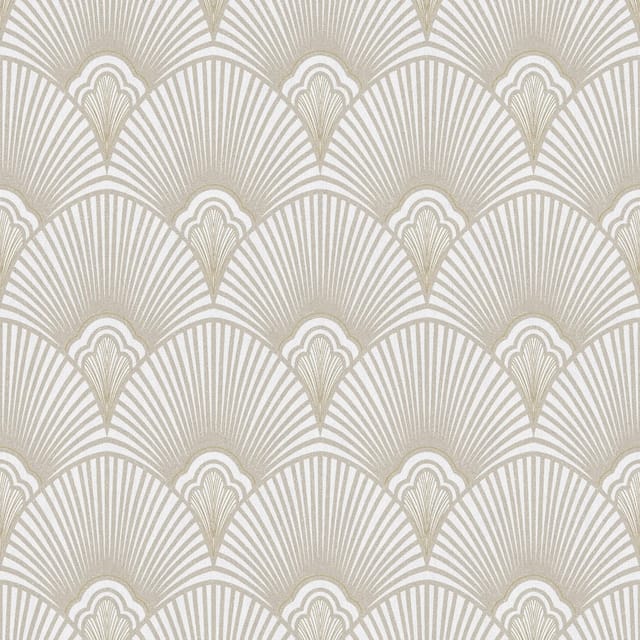 Sublime Vliestapete Art Deco 10 m x 52 cm Beige FSC®