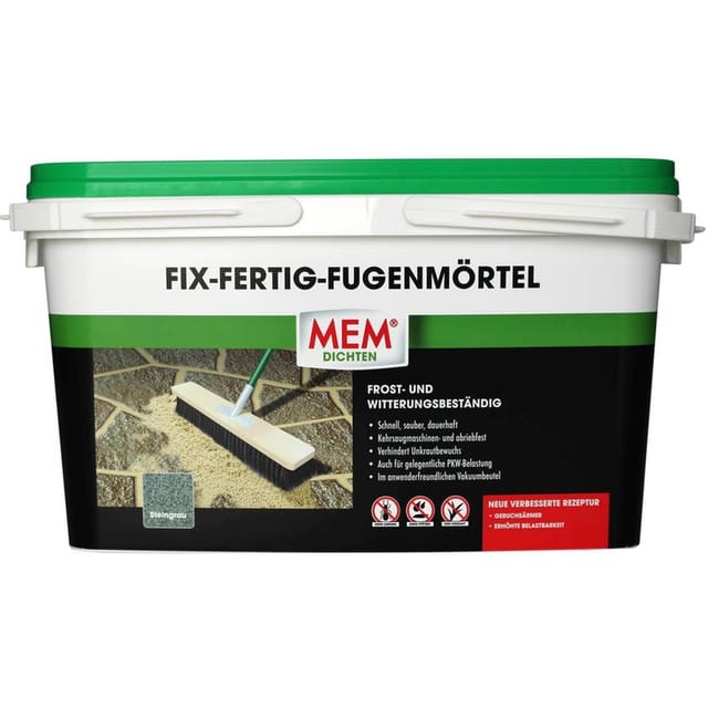 MEM Fix-Fertig-Fugenmörtel Steingrau 25 kg