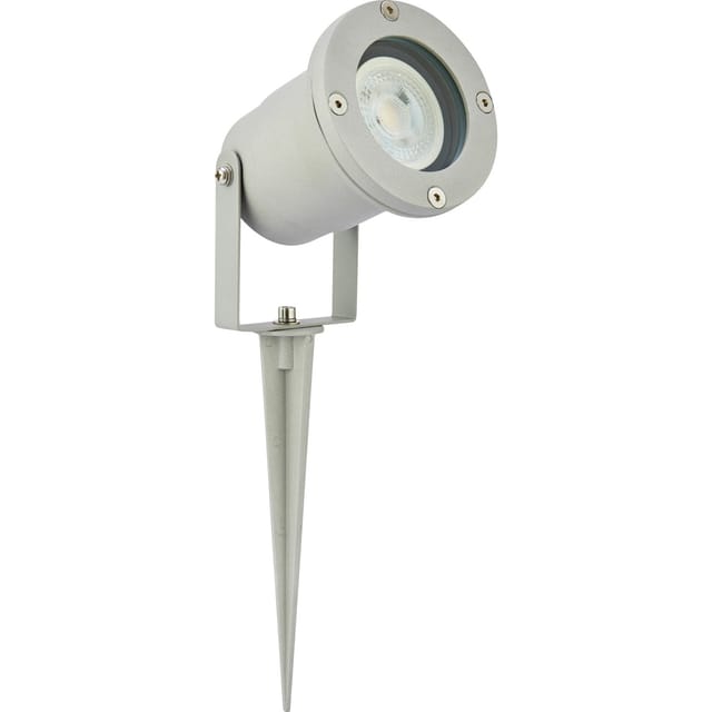 LED-Strahler 5 W 2700K IP44 Grau inkl. GU10