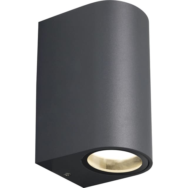 LED Außenwandleuchte Ottana Aluminium Schwarz