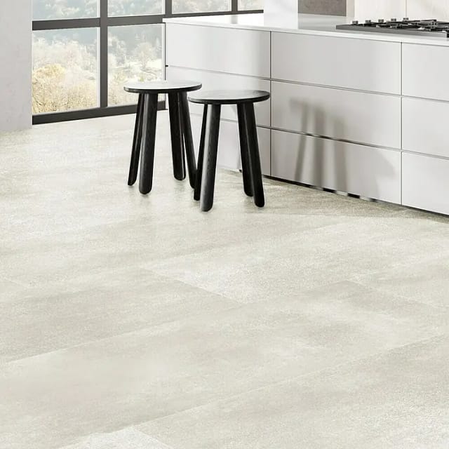Bodenfliese Feinsteinzeug Marte Weiß Matt 60 cm x 120 cm
