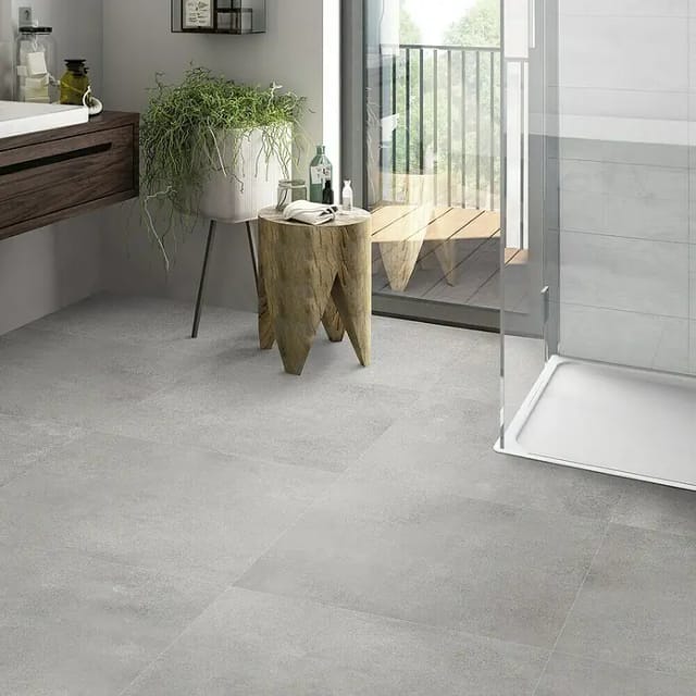 Bodenfliese Feinsteinzeug Marte Grau Matt 60 cm x 60 cm