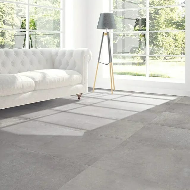 Bodenfliese Feinsteinzeug Marte Grau Matt 60 cm x 120 cm