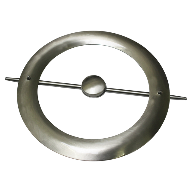 Gardinia Dekoring mit Stab und Magnet Edelstahloptik 18 cm