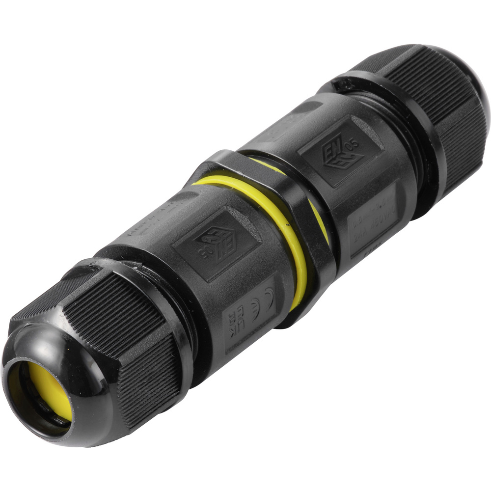 Tru Components Kabelverbinder Ip68 Wasserdicht, Push-in 3polig, 0,5 - 2,5 Mm² Tc-14745240 Schwarz T